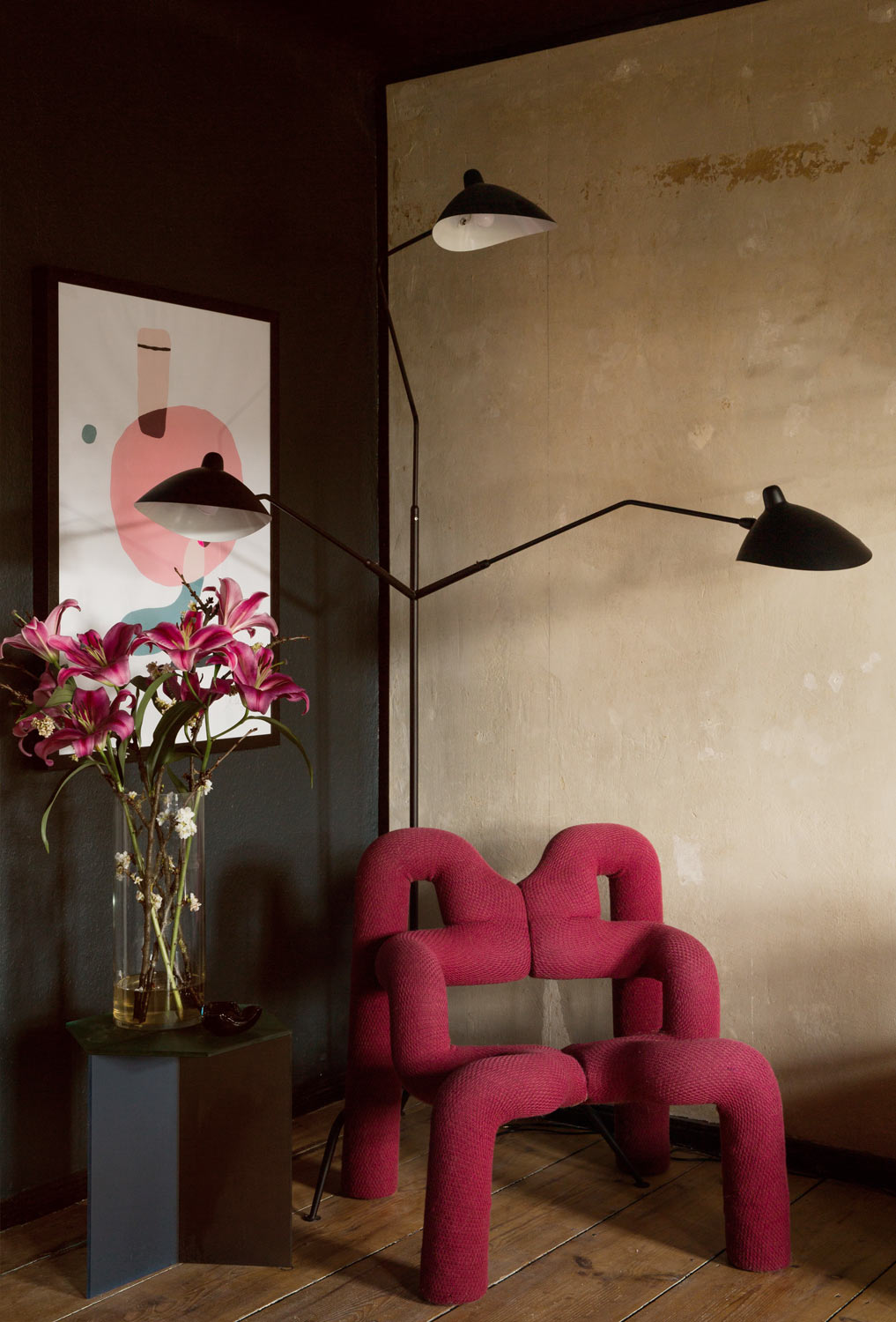 Couple apartment Kreuzberg, Interior Design, Interieur, Ausstattung, Living, Wohnen, Style, cozy home, colors, Strong Colors, Starke Farben, Smooth Lightening, Berlin