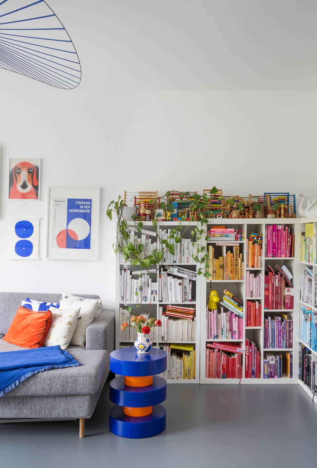 Hansa Quarter apartment, Berlin, Colorsplash, knallige Farben, strong colors, starke Farben, home, living, Wohnung, Zuhause